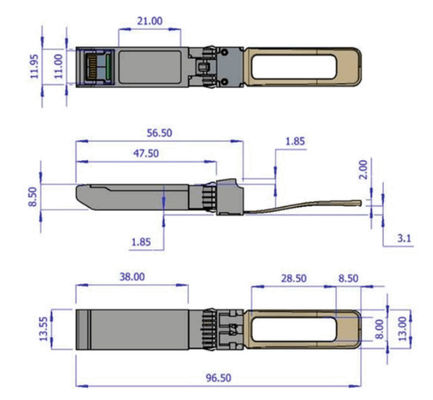 40GbE DDMI メラノックスの光学トランシーバーQSFP+ 850nm MMA1B00-B150D MPO SR4 150mまで