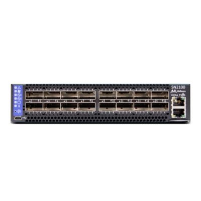 MSN2100-CB2F Mellanoxのイーサネットは半分の幅10/25GbEおよび100GbEを転換する