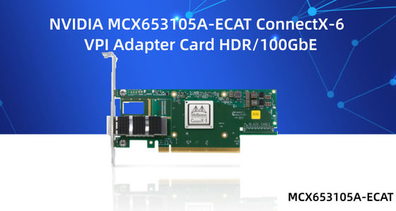 10GB メラノックス ネットワーク カード MCX653105A-ECAT-SP MCX653106A-ECAT