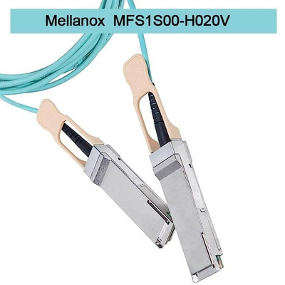 MFS1S00-H020V ((980-9I45T-00H020) メラノックス AOCケーブル イーサネット 200GbE QSFP56 アクティブ オプティカルケーブル インフィニバンドケーブル