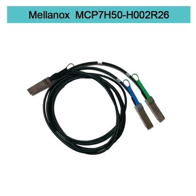 MCP7H50-H002R26 Mellanox Infinibandケーブル200Gb/Sへの2x100Gb/S 2.0m