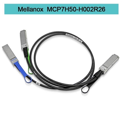MCP7H50-H002R26 Mellanox Infinibandケーブル200Gb/Sへの2x100Gb/S 2.0m