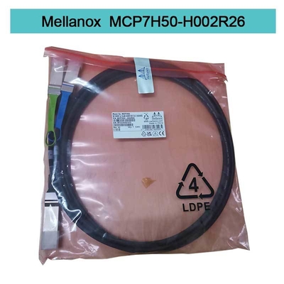 MCP7H50-H002R26 Mellanox Infinibandケーブル200Gb/Sへの2x100Gb/S 2.0m