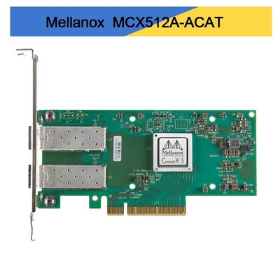 MCX512A-ACAT Mellanox ConnectX-5 ENネットワークインターフェイスカード 10/25GbE 双ポート SFP28