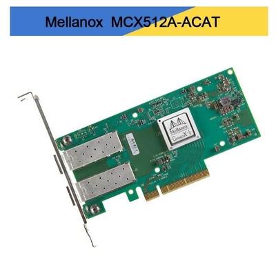 MCX512A-ACAT Mellanox ConnectX-5 ENネットワークインターフェイスカード 10/25GbE 双ポート SFP28