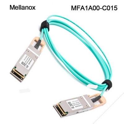 100GbE QSFP LSZH メラノックス AOCのMFA1A00-C015 15mをイーサネット ケーブル