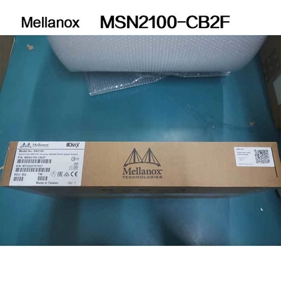 MSN2100-CB2F Mellanoxのイーサネットは半分の幅10/25GbEおよび100GbEを転換する
