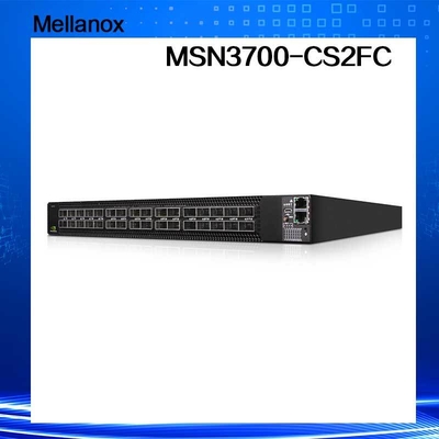積雲のLinux 2 AC PSUs メラノックスネットワーク スイッチMSN3700 - CS2FC 100GbE 1U 32のQSFP28港