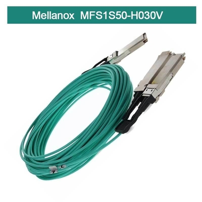 インフィニバンド Mellanox AOC MFS1S50-H030V VPI HDR&ETH 2x100Gb/S 30M QSFP56 新品・オリジナル