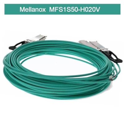 IB HDR MMF スプリッター Mellanox AOC ケーブル MFS1S50-H020V (QSFP56 - 2xQSFP56)