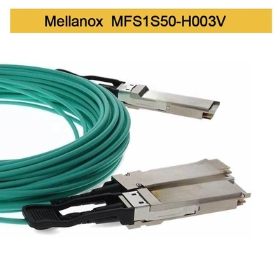 MFS1S50-H003V AOCケーブル 200GbE から 2x100GbE QSFP56 から 2xQSFP56 MMF メラノックス AOCケーブル