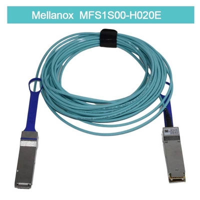 低レイテンシー Mellanox AOCケーブル MFS1S00-H020E スプリッターケーブル イーサネット 200GbE から 2x100GbE 20m