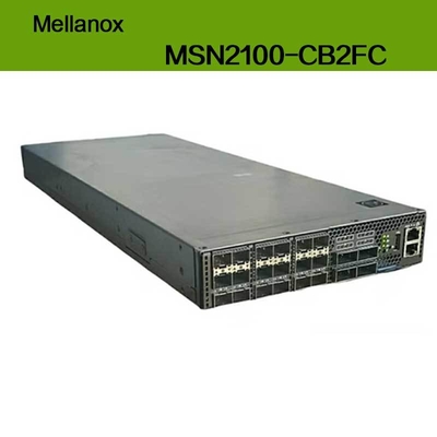 MSN2100-CB2FC Nvidia Spectrum 100GbE 1U スイッチ 1Gbps 最大速度 Cumulus Linux 16 QSFP28 ポート 2 AC PSU X86 2コア ショートデプス P2C エアフロー