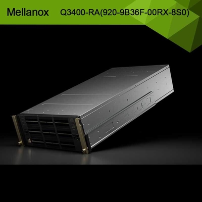 Quantum-3 ベース XDR InfiniBand スイッチ Q3400-RA 920-9B36F-00RX-8S0 4U 144 XDR ポート、72 OSFP ケージ以上、電源 8 台