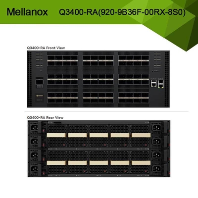 Quantum-3 ベース XDR InfiniBand スイッチ Q3400-RA 920-9B36F-00RX-8S0 4U 144 XDR ポート、72 OSFP ケージ以上、電源 8 台