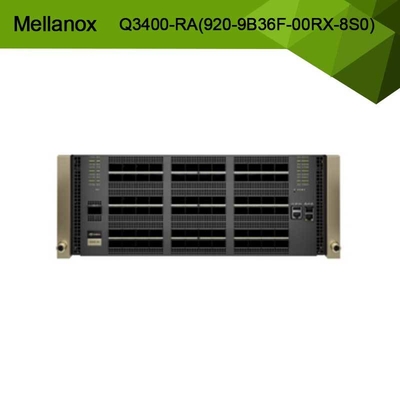 Quantum-3 ベース XDR InfiniBand スイッチ Q3400-RA 920-9B36F-00RX-8S0 4U 144 XDR ポート、72 OSFP ケージ以上、電源 8 台