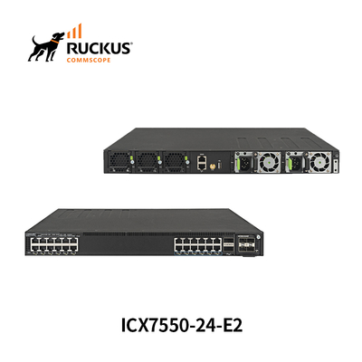 シームレスな接続のための24ポートを備えた高度なRuckus ICX7550-24-E2スイッチ
