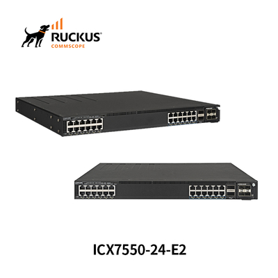 シームレスな接続のための24ポートを備えた高度なRuckus ICX7550-24-E2スイッチ