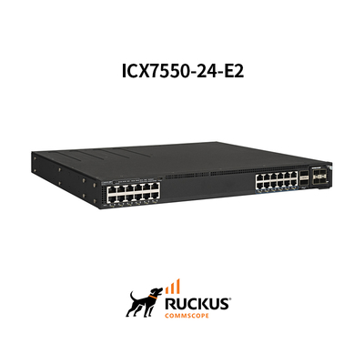 シームレスな接続のための24ポートを備えた高度なRuckus ICX7550-24-E2スイッチ