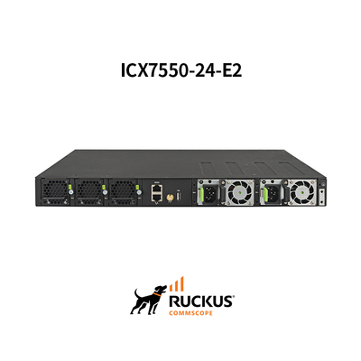 シームレスな接続のための24ポートを備えた高度なRuckus ICX7550-24-E2スイッチ