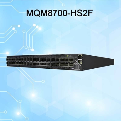 920-9B110-00RH-0M0 Mellanox MQM8700-HS2R Quantum HDR InfiniBand スイッチ 40 QSFP56 ポート 伝送速度 10/100/1000Mbps