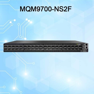 インフィニバンド MQM9700-NS2F メラノックス ネットワーク スイッチ 400G 16.8 Tbps サーバー