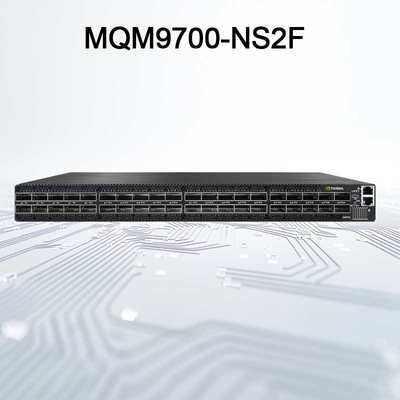 インフィニバンド MQM9700-NS2F メラノックス ネットワーク スイッチ 400G 16.8 Tbps サーバー