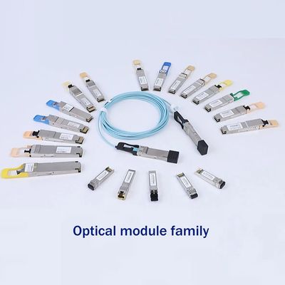 200G QSFP56 SR4 CDR オプティカルトランシーバー モジュール Om4 で 100m / Om3 で 70m データセンターのためのファイバー高性能コンピューティングインターコネクト