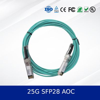 25G SFP28 AOC 3m アクティブ オプティカルケーブル 100m リーチ,低電力,デジタル診断
