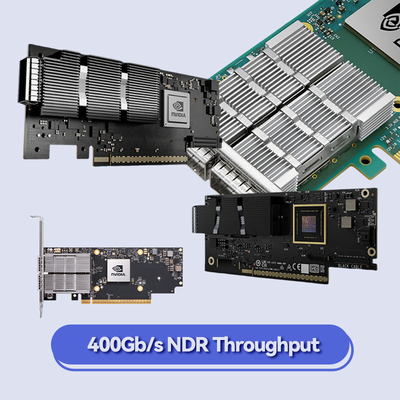 現代データ センタのためのワイヤーで縛られたMCX653105A-HDAT-SP 200gbeのネットワーク カード
