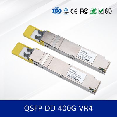 400G QSFP-DD VR4 オプティカルトランシーバーモジュール 50m Reach, PAM4, CMIS 5.0