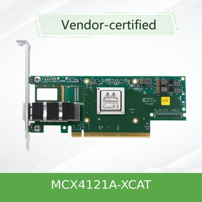 適用範囲が広いMCX4121A-XCAT Mellanoxのネットワーク カード25Gb/S SFP28 QSFP28の低い潜伏