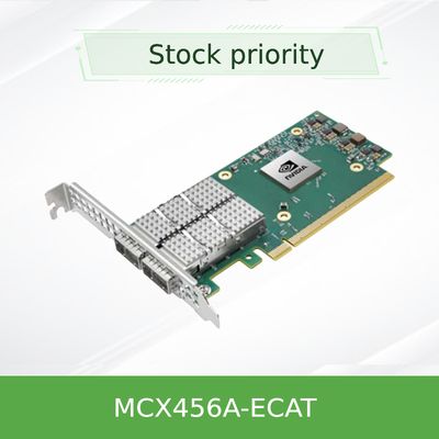 新しいオリジナルのNvidia MCX456A-Ecat Connectx-4 インフィニバンド/イーサネット アダプターカード