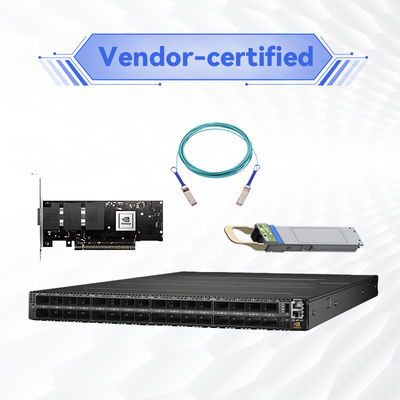 MQM9790-NS2F(920-9B210-00FN-0D0) Mellanox ネットワークスイッチ P2C エアフロー 64ポート NDR 32 OSFPポート アンマネージド