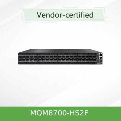 MQM8700-HS2F(920-9B110-00FH-0MD)  Quantum Mellanox ネットワーク Hdr スイッチ 40 ポート 200 Gbit/S 40 インフィニバンドポート