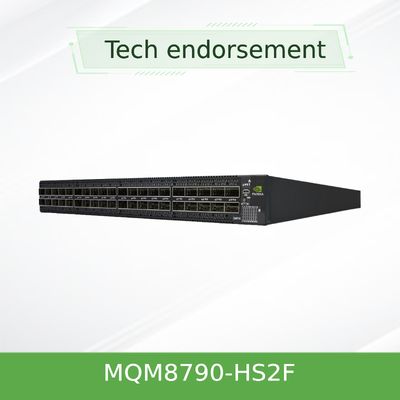 40のQSFP56港のMellanox Quantum Hdr Infinibandスイッチ200 Gbps MQM8790-HS2F