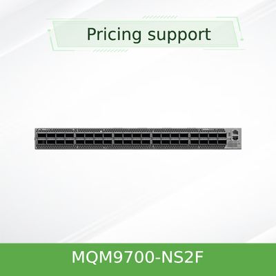 インフィニバンド MQM9700-NS2F ((920-9B210-00FN-0M0) メラノックスネットワークスイッチ 1U NDR 400Gb/S サーバー用