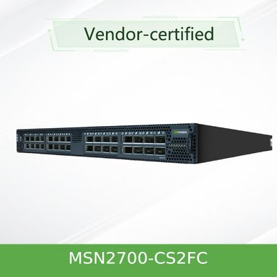 双方向通信の積雲のLinuxのメラノックスのネットワーク スイッチMSN2700 - CS2FC 100GbE 1U