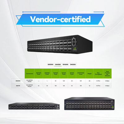 100GbE 2U オープン Mellanox ネットワークスイッチ MSN4600-CS2FC Cumulus Ethernet