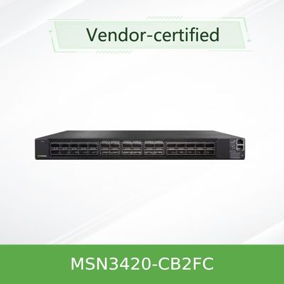 Mellanoxのネットワーク スイッチOEM 25GbE/100GbE Mellanoxの開いた源のイーサネット スイッチMSN3420-CB2F