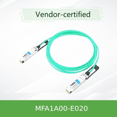 Nvidia MFA1A00-XXXX 100GB/S QSFP28 MMF アクティブ光ケーブル MFA1A00-E020 アクティブファイバーケーブル IB EDR 100GB/S
