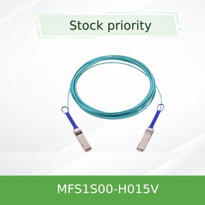 MFS1S00-H015V Aocの活動的な光ケーブル200Gb/S IB HDR QSFP56 15m