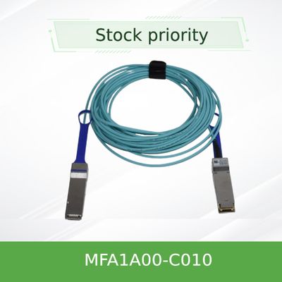 100GbE LSZH メラノックス QSFP28の活動的な光ケーブルAOC MFA1A00-C010 10m