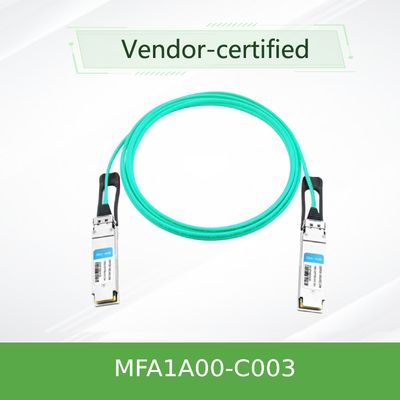 QSFP LSZH Mellanox AOCの活動的な光ケーブルMFA1A00-C003 100GbE 3m