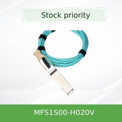 200Gb/S QSFP56 20mネットワーク ケーブルまでのコンソールMellanox AOCケーブルMFS1S00-H020V IB HDR