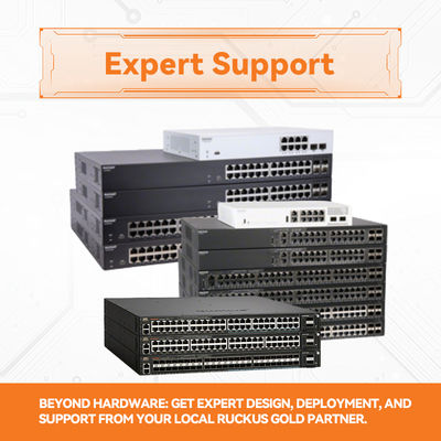 高度なRuckus ICX 8200-48ZP2-E2スイッチ(150W電源付き)
