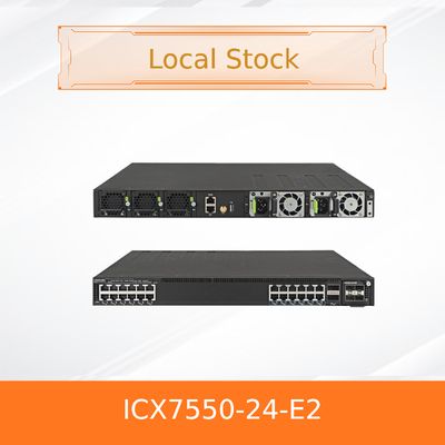 シームレスな接続のための24ポートを備えた高度なRuckus ICX7550-24-E2スイッチ