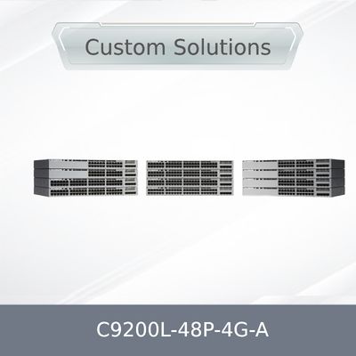 Cisco 新規オリジナル C9200L-48p-4G-a 9200L 48 ポート 10/100/1000 Poe+ 4X1g アップリンク スイッチ ネットワーク アドバンテージ C9200L-48p-4G-a