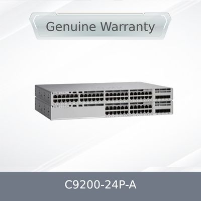 新しいオリジナルC9200-24p-a 24ポートPoE+スイッチ（ネットワークアドバンテージ付き）