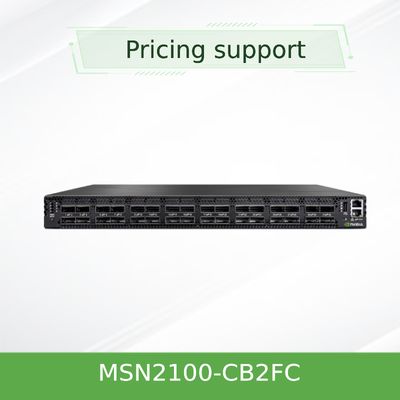 NVIDIA Spectrum SN2100 MSN2100-CB2FC 100GbE オープンイーサネットスイッチ | 16ポート QSFP28 | データセンター & クラウドネットワーキング